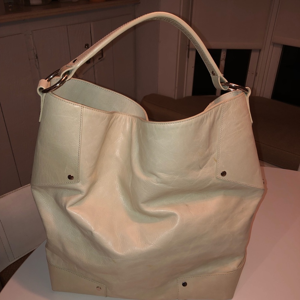 Club Monaco 100% Italian leather shoulder bag
